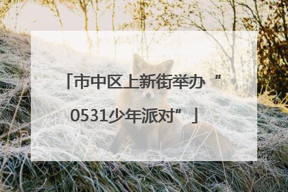 市中区上新街举办“0531少年派对”