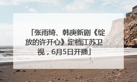 张雨绮、韩庚新剧《绽放的许开心》定档江苏卫视，6月5日开播