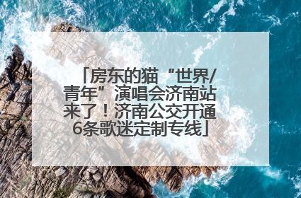房东的猫“世界/青年”演唱会济南站来了！济南公交开通6条歌迷定制专线