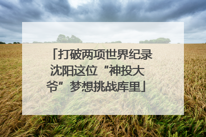 打破两项世界纪录 沈阳这位“神投大爷”梦想挑战库里