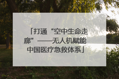 打通“空中生命走廊”——无人机赋能中国医疗急救体系