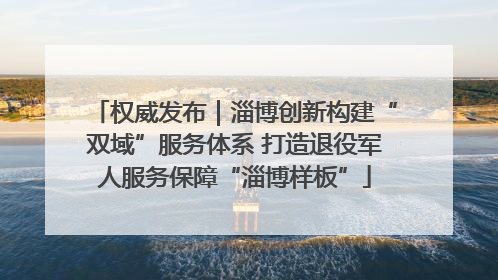 权威发布｜淄博创新构建“双域”服务体系 打造退役军人服务保障“淄博样板”