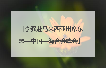 李强赴马来西亚出席东盟—中国—海合会峰会