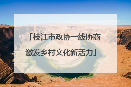 枝江市政协一线协商激发乡村文化新活力