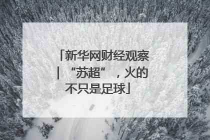 新华网财经观察｜“苏超”，火的不只是足球