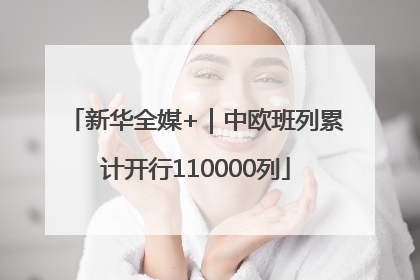 新华全媒+｜中欧班列累计开行110000列