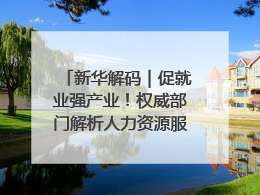 新华解码｜促就业强产业！权威部门解析人力资源服务业与制造业融合发展试点