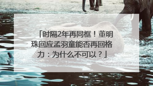 时隔2年再同框！董明珠回应孟羽童能否再回格力：为什么不可以？