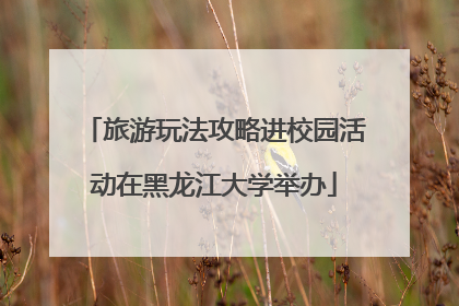 旅游玩法攻略进校园活动在黑龙江大学举办
