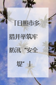 日照市多措并举筑牢防汛“安全堤”
