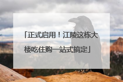 正式启用！江陵这栋大楼吃住购一站式搞定