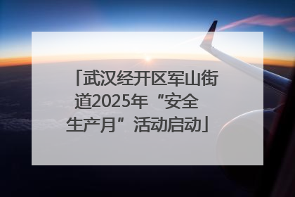 武汉经开区军山街道2025年“安全生产月”活动启动