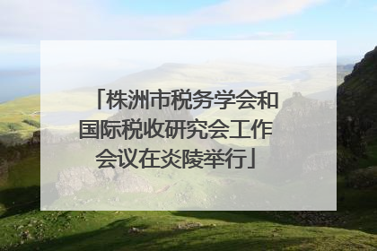 株洲市税务学会和国际税收研究会工作会议在炎陵举行