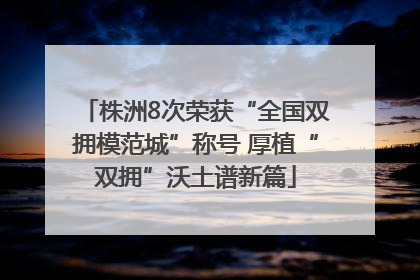 株洲8次荣获“全国双拥模范城”称号 厚植“双拥”沃土谱新篇