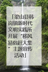 梁山县韩岗镇新时代文明实践所开展“移风易俗赶大集”主题宣传活动