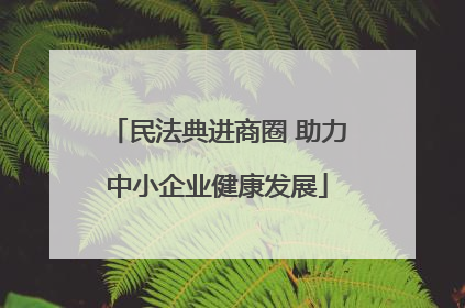 民法典进商圈 助力中小企业健康发展