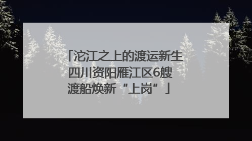 沱江之上的渡运新生 四川资阳雁江区6艘渡船焕新“上岗”