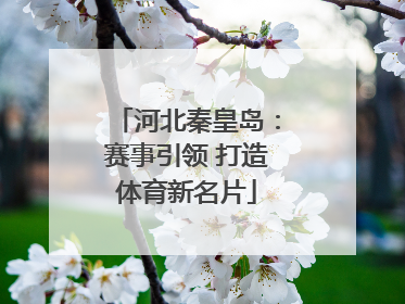 河北秦皇岛：赛事引领 打造体育新名片