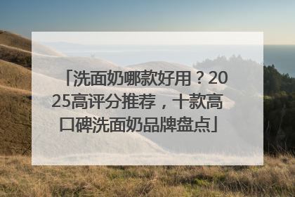 洗面奶哪款好用？2025高评分推荐，十款高口碑洗面奶品牌盘点