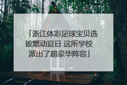 浙江体彩足球宝贝选拔燃动夏日 这所学校派出了超豪华阵容
