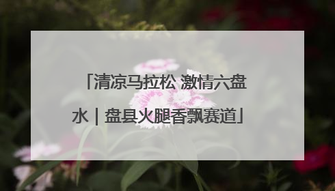 清凉马拉松 激情六盘水｜盘县火腿香飘赛道