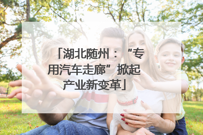 湖北随州：“专用汽车走廊”掀起产业新变革