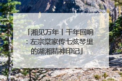 湘见万年丨千年回响：左宗棠家传七弦琴里的湖湘精神印记