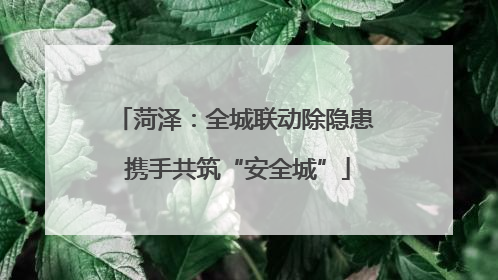 菏泽：全城联动除隐患 携手共筑“安全城”