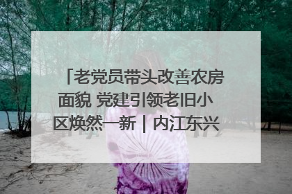 老党员带头改善农房面貌 党建引领老旧小区焕然一新｜内江东兴“红”在哪？④