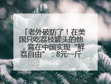 老外破防了！在美国只吃荔枝罐头的他，竟在中国实现“鲜荔自由”：8元一斤敞开吃！