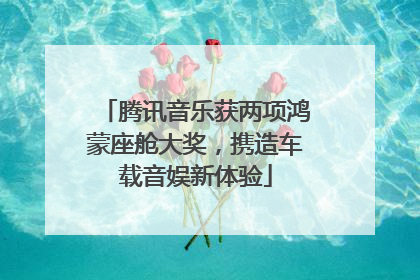 腾讯音乐获两项鸿蒙座舱大奖，携造车载音娱新体验