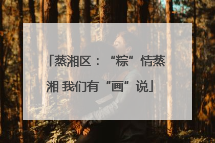 蒸湘区：“粽”情蒸湘 我们有“画”说