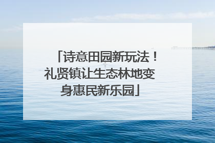 诗意田园新玩法！礼贤镇让生态林地变身惠民新乐园
