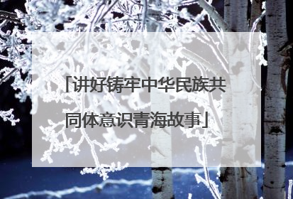 讲好铸牢中华民族共同体意识青海故事