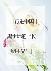 行进中国｜黑土地的“长期主义”