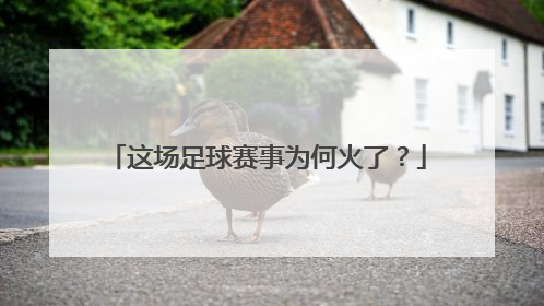 这场足球赛事为何火了？