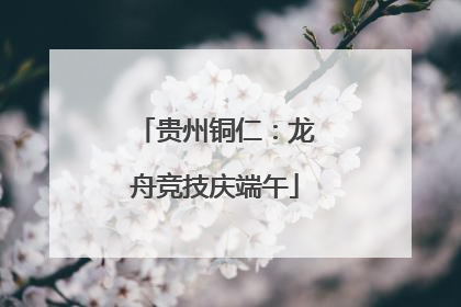 贵州铜仁：龙舟竞技庆端午