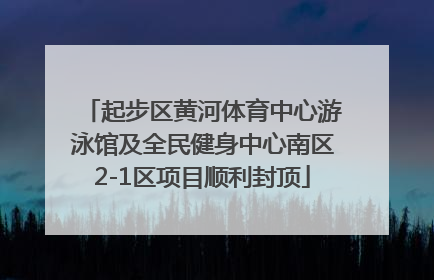 起步区黄河体育中心游泳馆及全民健身中心南区2-1区项目顺利封顶