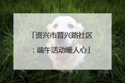 资兴市晋兴路社区：端午活动暖人心