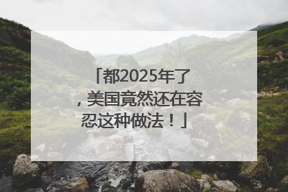 都2025年了，美国竟然还在容忍这种做法！