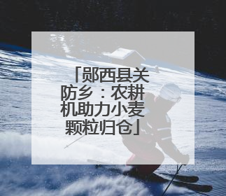 郧西县关防乡：农耕机助力小麦颗粒归仓