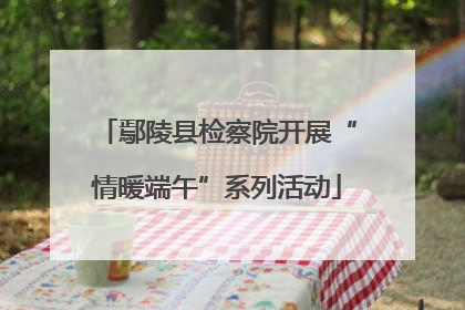 鄢陵县检察院开展“情暖端午”系列活动