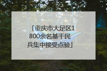 重庆市大足区1800余名基干民兵集中接受点验