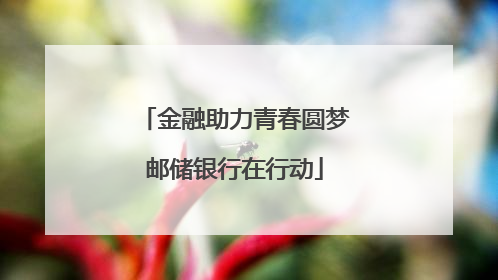 金融助力青春圆梦邮储银行在行动