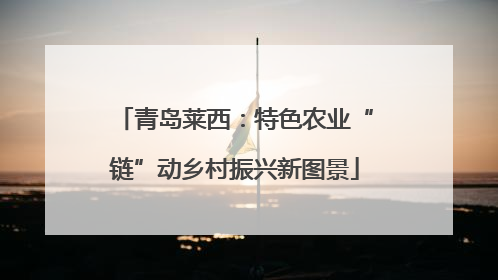 青岛莱西：特色农业“链”动乡村振兴新图景