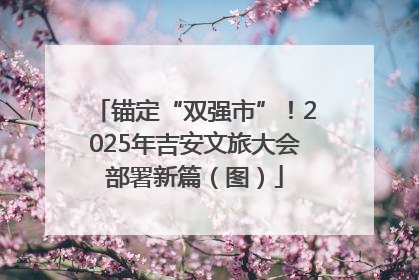 锚定“双强市”！2025年吉安文旅大会部署新篇（图）