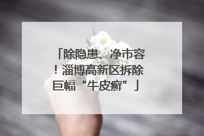 除隐患、净市容！淄博高新区拆除巨幅“牛皮癣”