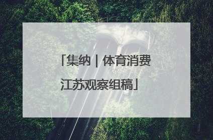 集纳｜体育消费江苏观察组稿