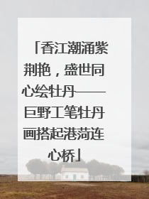 香江潮涌紫荆艳，盛世同心绘牡丹——巨野工笔牡丹画搭起港菏连心桥