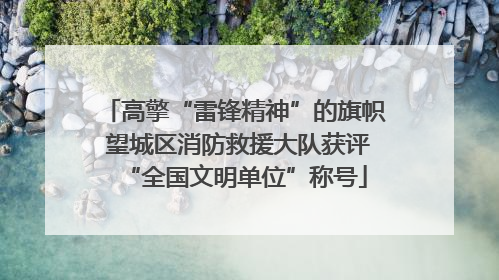 高擎“雷锋精神”的旗帜 望城区消防救援大队获评“全国文明单位”称号